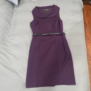 Ellen Tracy plum dress sz6